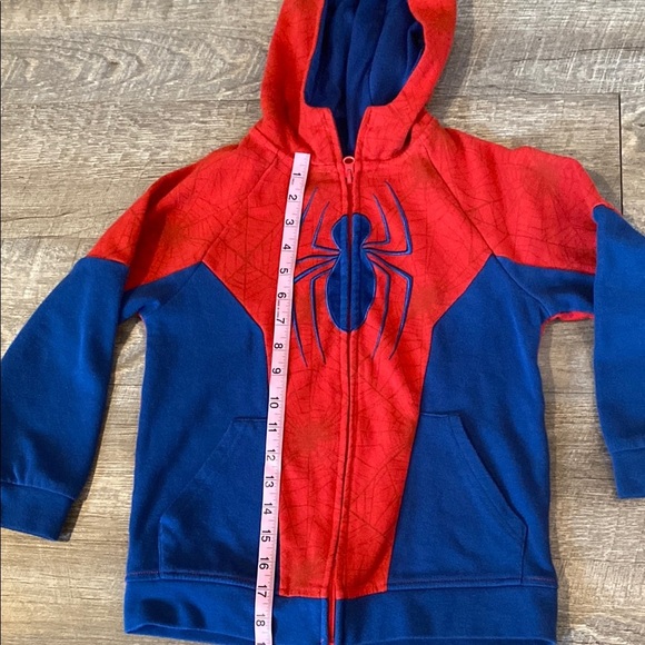 Spiderman Red and Blue Kids Costume Hoodie - Picture 5 of 7